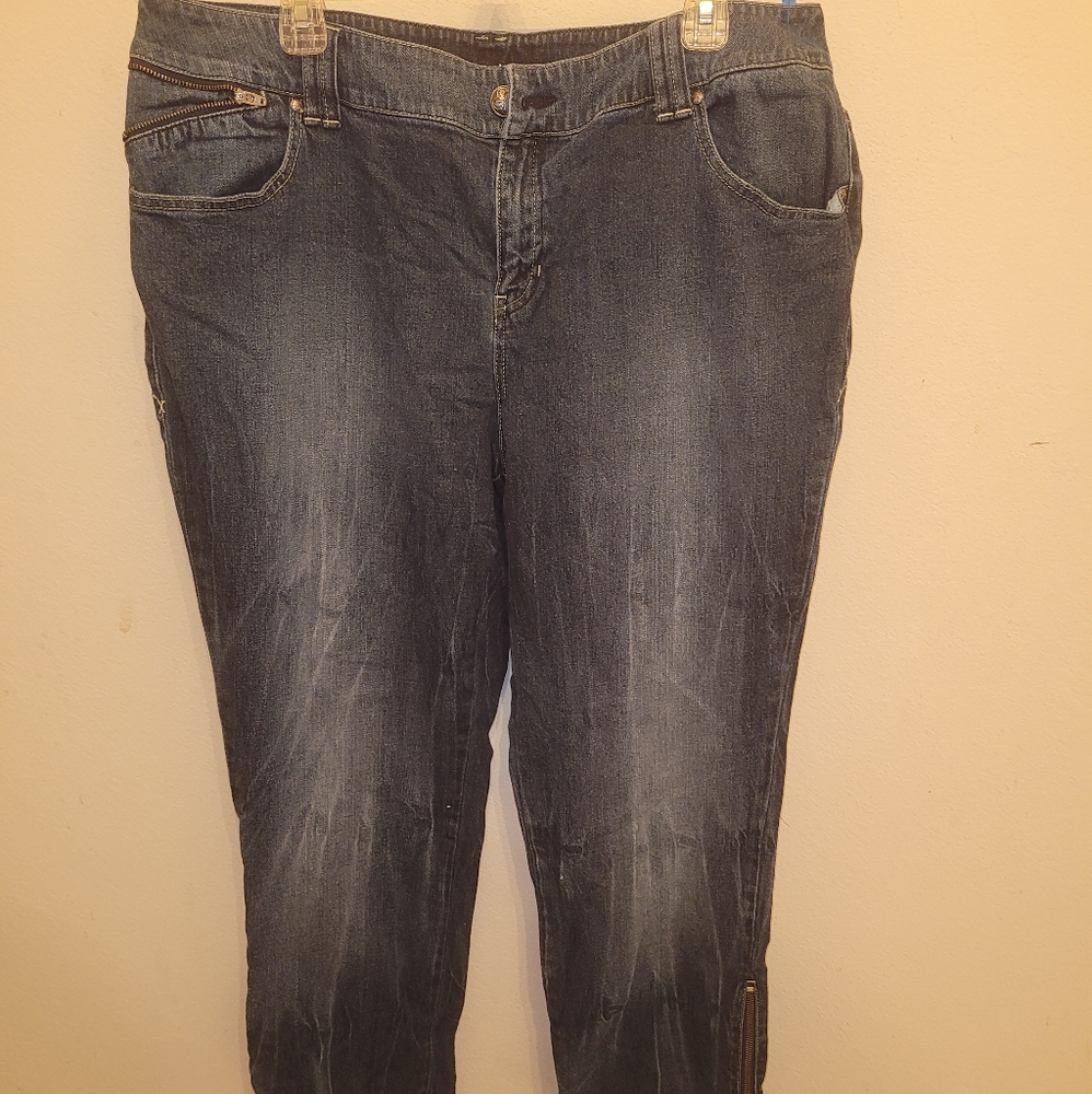 Lane Bryant Zipper leg Jean